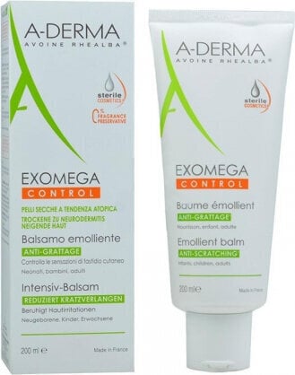 A-Derma Exomega Control pehmittävä balsami kutisevalle iholle 200ml hinta ja tiedot | Vartalovoiteet ja -emulsiot | hobbyhall.fi