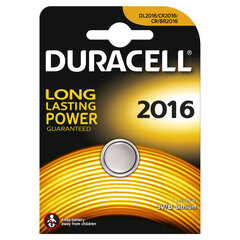 Paristot Duracell 2016, 1 kpl hinta ja tiedot | Paristot | hobbyhall.fi