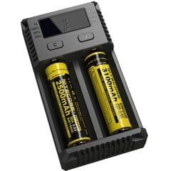 Yleislaturi NITECORE I2 IMR \ Li-ion \ Ni-MH \ Ni-Cd MR \ Li-ion \ LiFePO4 \ Ni-MH \ Ni-Cd (AA, AAA, AAAA, C) hinta ja tiedot | Nitecore Valaistus ja sähkölaitteet | hobbyhall.fi