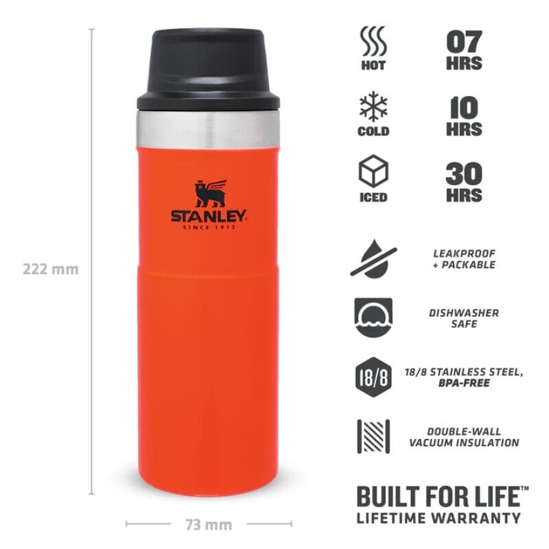 Termospullo The Trigger-Action Travel Mug Classic 0,47 l oranssi/sininen hinta ja tiedot | Termoskannut ja termosmukit | hobbyhall.fi