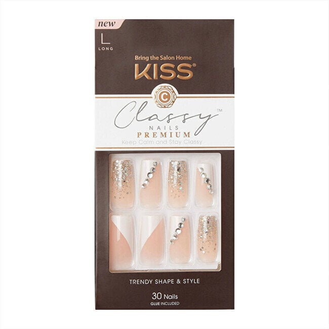 Tekokynnet Kiss Premium Classy Gorgeous, 30 kpl hinta ja tiedot | Manikyyri- ja pedikyyritarvikkeet | hobbyhall.fi
