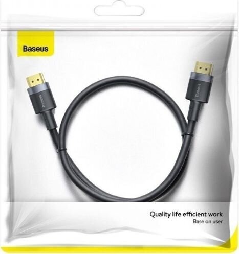 Baseus BSU1407BLK, HDMI 2.0, 3 m hinta ja tiedot | Kaapelit ja adapterit | hobbyhall.fi