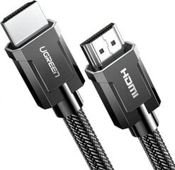 Ugreen HDMI 2.0 -kaapeli 4K 60 Hz 3D 18 Gbps 3 m harmaa (HD136 70325) hinta ja tiedot | Kaapelit ja adapterit | hobbyhall.fi