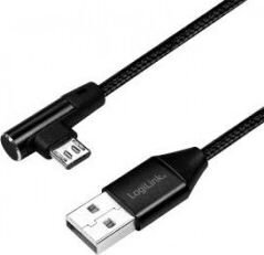 LogiLink, CU0142, USB-A - microUSB, 1 m hinta ja tiedot | Puhelinkaapelit | hobbyhall.fi