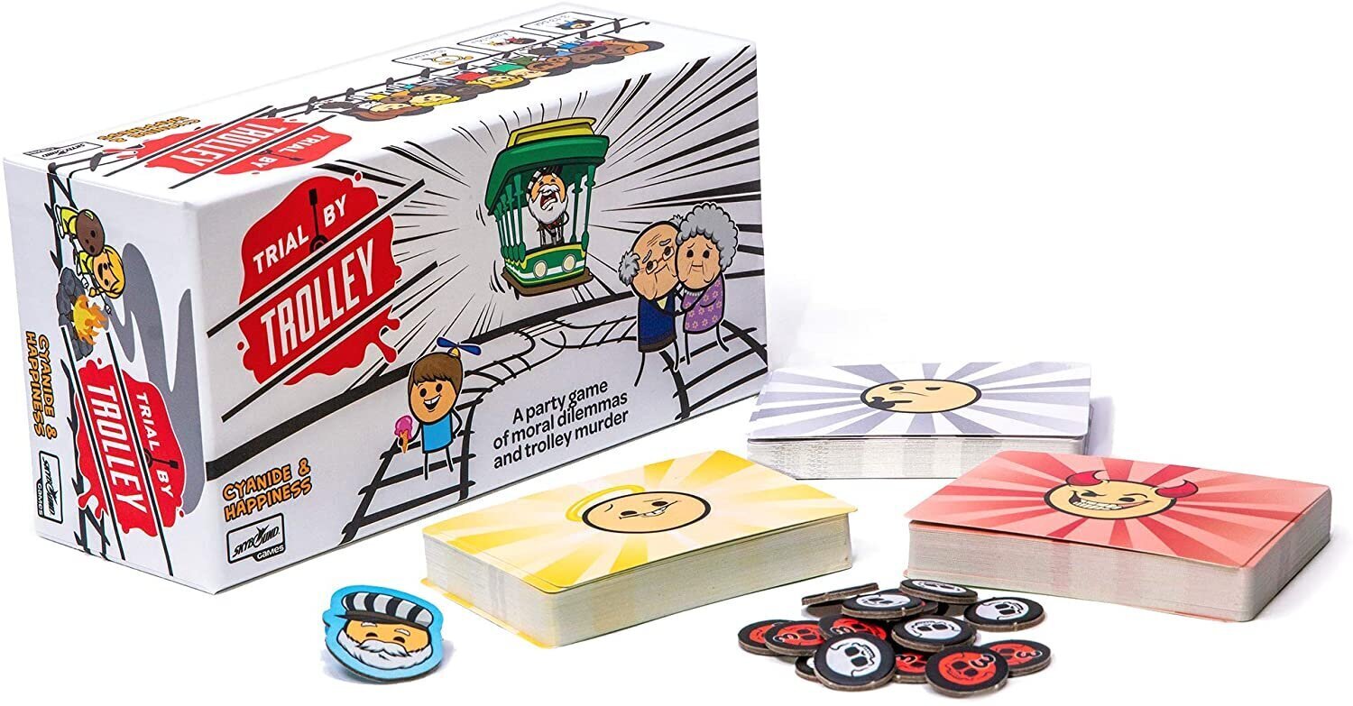 Lautapeli Trial by Trolley - Cyanide and Happiness Card Game, English hinta ja tiedot | Lautapelit ja älypelit | hobbyhall.fi