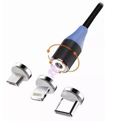 Magneettikaapeli Msonic MLU651 3IN1 MICRO USB LIGHTNING C-type hinta ja tiedot | Kaapelit ja adapterit | hobbyhall.fi