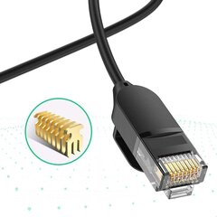 Ugreen Ethernet -kaapeli RJ45 Cat 6A UTP 1000Mbps 1 m musta (70332) hinta ja tiedot | Ugreen Kodinkoneet ja kodinelektroniikka | hobbyhall.fi