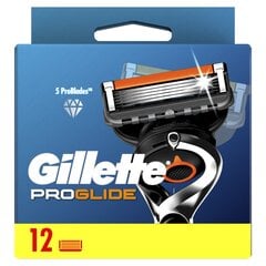 Vaihdettavat päät Gillette Fusion Proglide, 12 kpl. hinta ja tiedot | Parranajo ja karvanpoisto | hobbyhall.fi