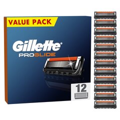 Vaihdettavat päät Gillette Fusion Proglide, 12 kpl. hinta ja tiedot | Parranajo ja karvanpoisto | hobbyhall.fi