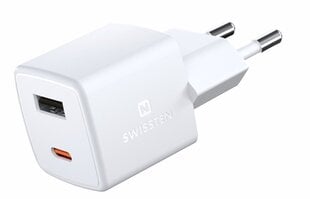 Swissten GaN Mini Travel, USB-C, 3A hinta ja tiedot | Puhelimen laturit | hobbyhall.fi