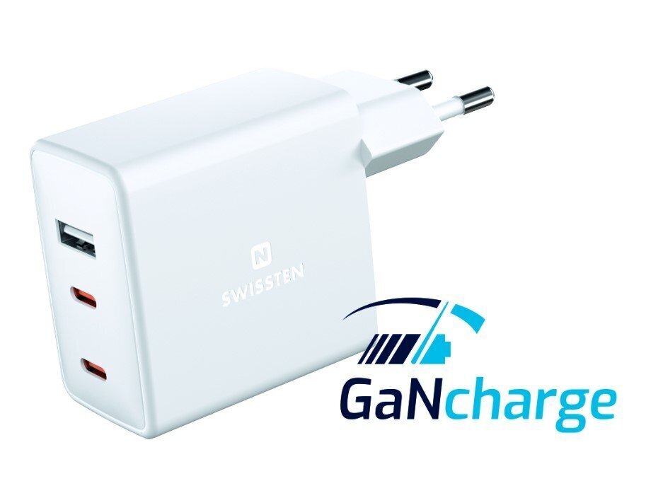 Swissten GaN Travel, USB-C, 3A hinta ja tiedot | Puhelimen laturit | hobbyhall.fi