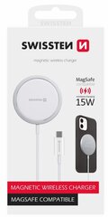 Swissten MagStick, Wireless/USB-C, 2A hinta ja tiedot | Puhelimen laturit | hobbyhall.fi