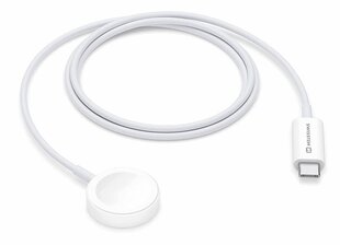 Swissten Wireless Charger Apple Watch USB-C, White hinta ja tiedot | Älykellojen ja aktiivisuusrannekkeiden lisätarvikkeet | hobbyhall.fi