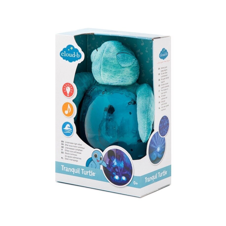 Tranquil Turtle Aqua Ocean, Cloud B 008236, yövalo valoprojektiolla ja melodioilla, kilpikonna, violetti hinta ja tiedot | Vauvan lelut | hobbyhall.fi