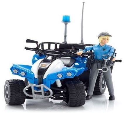 Quad-ajoneuvo poliisinaisen ja lisävarusteiden kanssa hinta ja tiedot | Poikien lelut | hobbyhall.fi