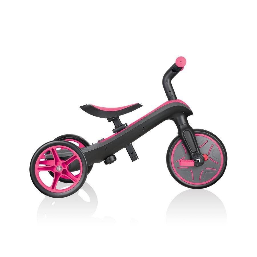 Potkulauta GLOBBER Trike Explorer 4in1, pinkki, 632-110 hinta ja tiedot | Kolmipyörät | hobbyhall.fi