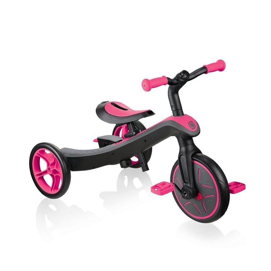 Potkulauta GLOBBER Trike Explorer 4in1, pinkki, 632-110 hinta ja tiedot | Kolmipyörät | hobbyhall.fi