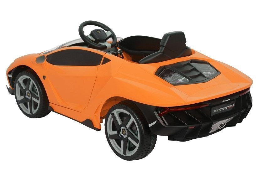 Lamborghini Centenario sähköauto lapsille, oranssi hinta ja tiedot | Lasten sähköautot | hobbyhall.fi