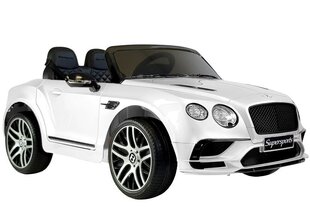 Sähköauto Bentley Supersports JE1155, valkoinen hinta ja tiedot | Lasten sähköautot | hobbyhall.fi