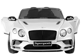 Sähköauto Bentley Supersports JE1155, valkoinen hinta ja tiedot | Lasten sähköautot | hobbyhall.fi