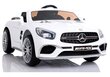 Mercedes lasten sähköauto SL65 LCD:llä, valkoinen
