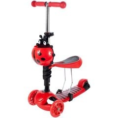 Potkulauta Ladybug, punainen hinta ja tiedot | Potkulaudat | hobbyhall.fi