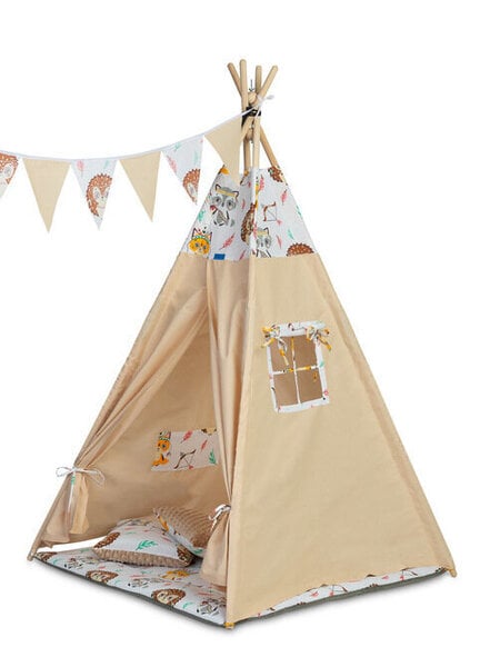 Teltta Apache, ruskea hinta ja tiedot | Lasten leikkimökit ja -teltat | hobbyhall.fi