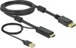 Delock 85964, DisplayPort, 2 m hinta ja tiedot | Kaapelit ja adapterit | hobbyhall.fi