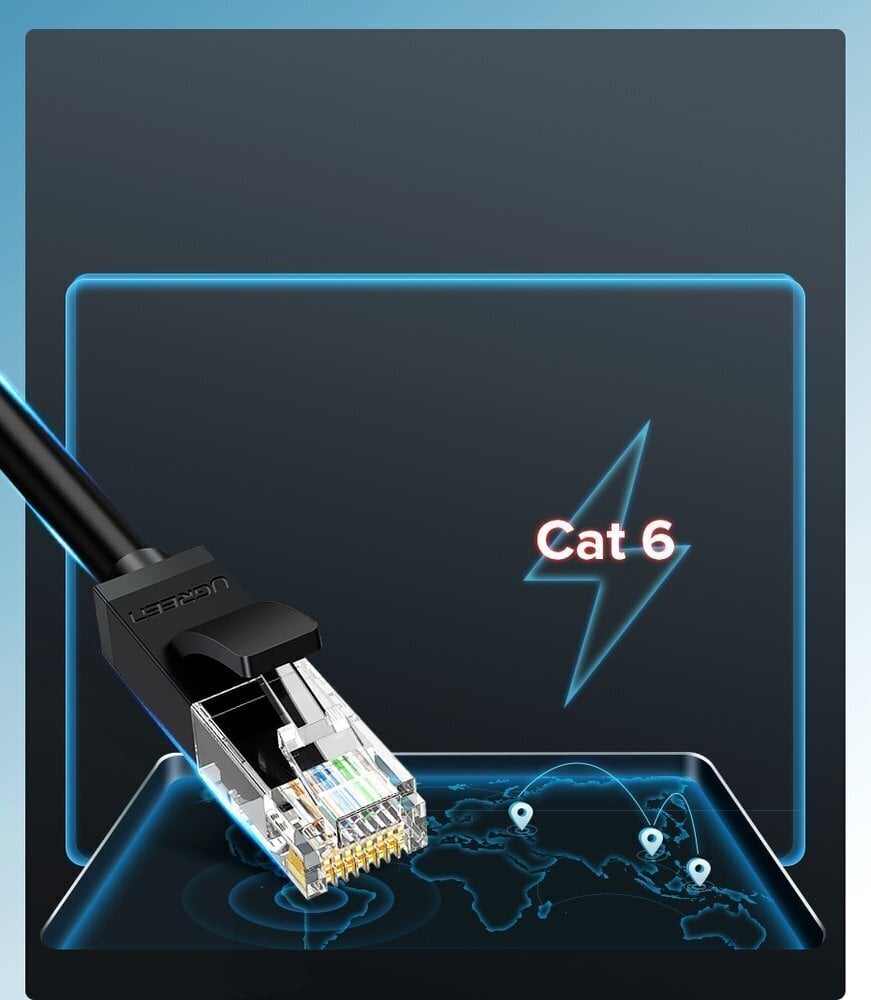 Internetkaapeli Ugreen CAT6 hinta ja tiedot | Kaapelit ja adapterit | hobbyhall.fi