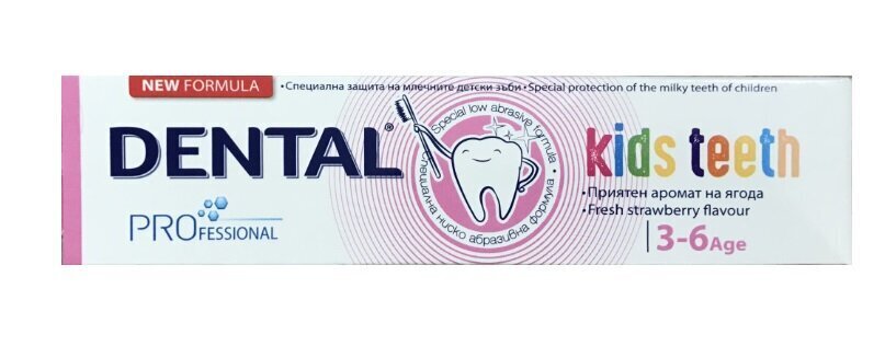 Dental Pro Kids -hammastahna 3-6-vuotiaille lapsille, 50 ml hinta ja tiedot | Suuhygienia | hobbyhall.fi