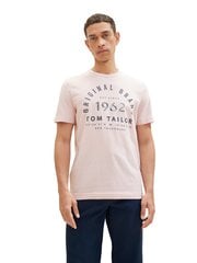 Tom Tailor Miesten T-paita, vaaleanpunainen hinta ja tiedot | Miesten T-paidat | hobbyhall.fi
