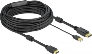 Delock 85968, DisplayPort, 10 m hinta ja tiedot | Kaapelit ja adapterit | hobbyhall.fi