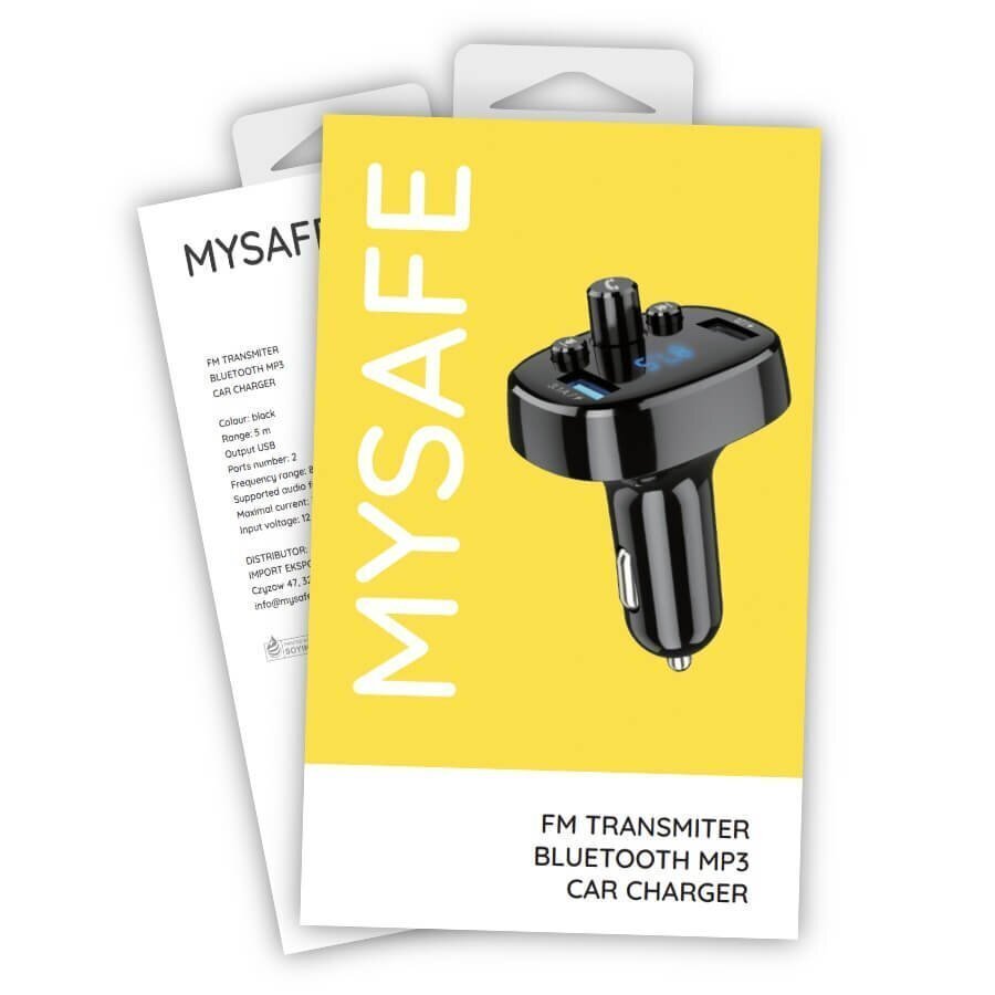 Auton FM-modulaattori MySafe MP3 2x USB hinta ja tiedot | FM-lähettimet ja -sovittimet | hobbyhall.fi
