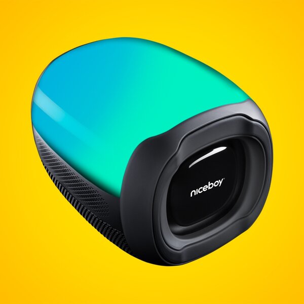Niceboy RAZE Neon Bluetooth langaton kannettava kaiutin / IPX6 / MP3 / Micro SD / USB Internetistä