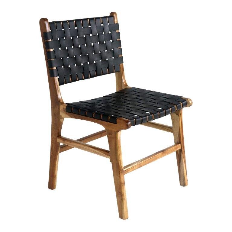 2-tuolin sarja Perugia, ruskea/musta hinta ja tiedot | Ruokapöydän tuolit | hobbyhall.fi