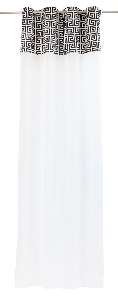 Antique Chic Light -verho, 140 x 270 cm, musta / valkoinen hinta ja tiedot | Verhot | hobbyhall.fi
