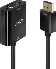 Lindy HDMI į VGA 38291 hinta ja tiedot | Kaapelit ja adapterit | hobbyhall.fi