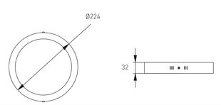 LED-valo ORIS PLUS 19W AC220-240V IP20 4000 K 1520 lm 120° hinta ja tiedot | Upotettavat valaisimet ja LED-valaisimet | hobbyhall.fi