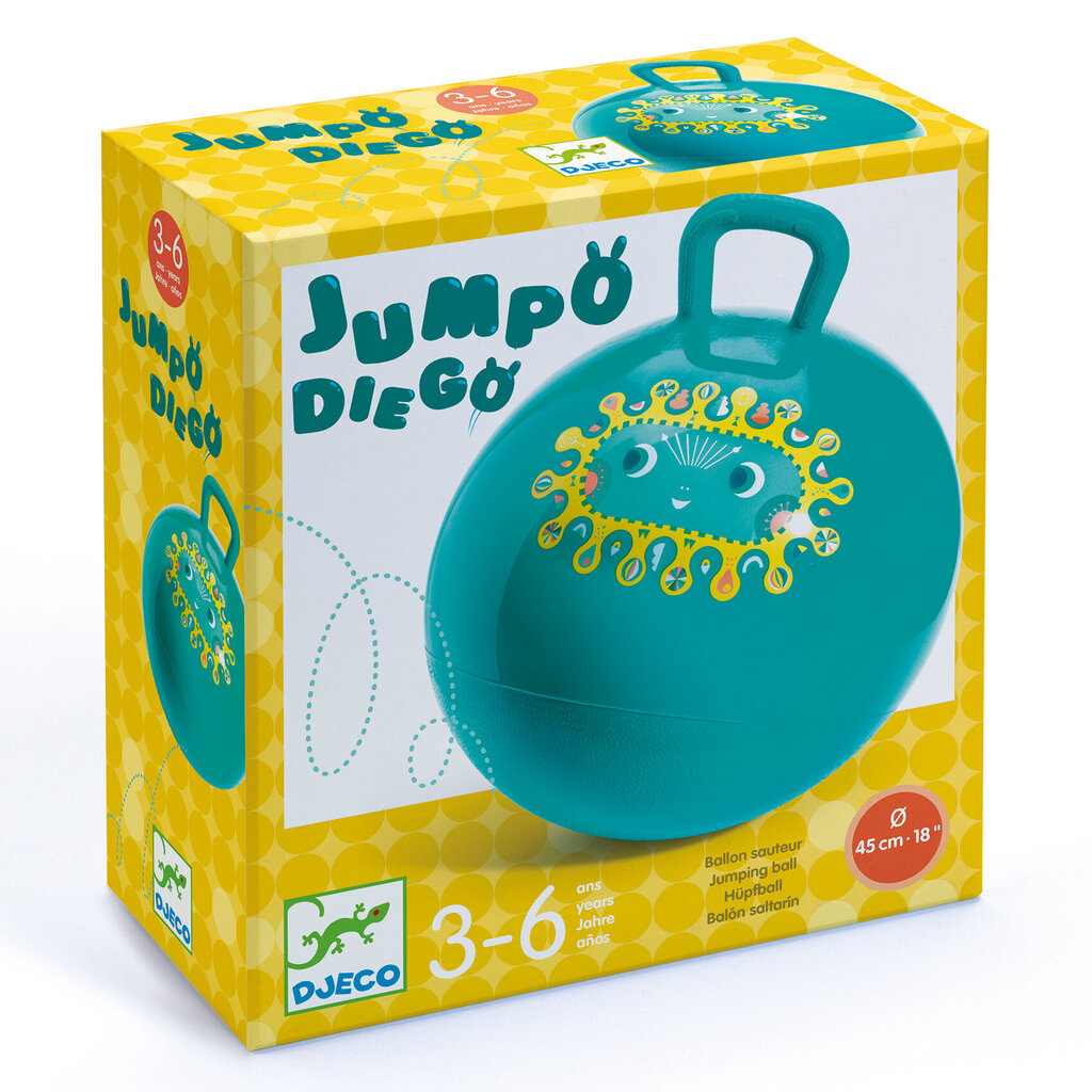 Pomppupallo - Jumpo Diego, Djeco DJ00181 hinta ja tiedot | Hiekkalelut ja rantalelut | hobbyhall.fi