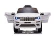 Jeep Grand Cherokee -sähköauto lapsille JJ2055, valkoinen hinta ja tiedot | Lasten sähköautot | hobbyhall.fi