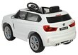 Lasten sähköauto BMW X5 M, valkoinen hinta ja tiedot | Lasten sähköautot | hobbyhall.fi