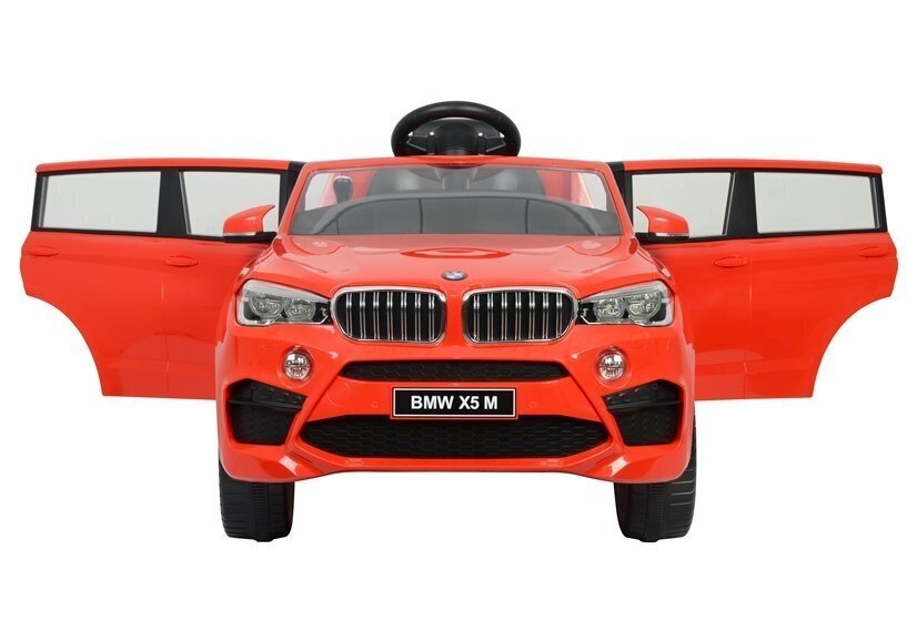 Lasten sähköauto BMW X5 M, punainen hinta ja tiedot | Lasten sähköautot | hobbyhall.fi