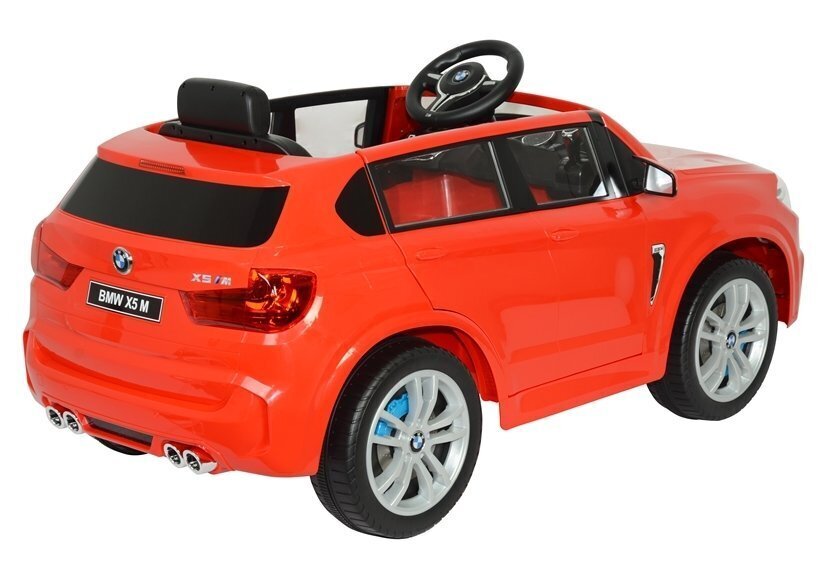 Lasten sähköauto BMW X5 M, punainen hinta ja tiedot | Lasten sähköautot | hobbyhall.fi