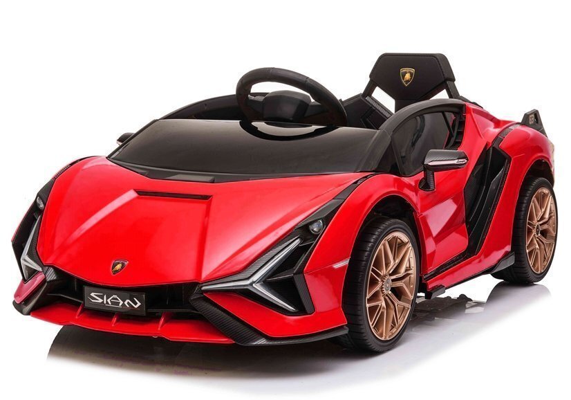 Sähköauto lapsille Lamborghini Sian, punainen hinta ja tiedot | Lasten sähköautot | hobbyhall.fi