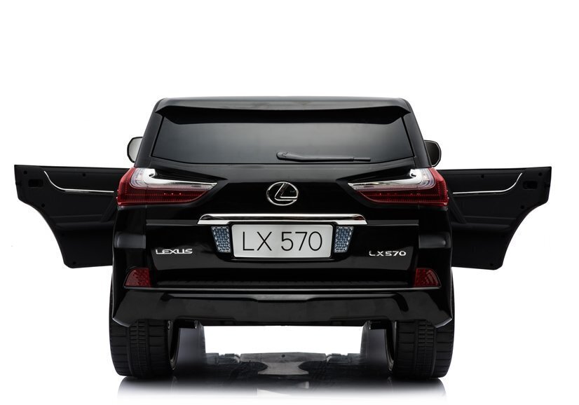 Lasten sähköauto LEXUS DK-LX570, lakattu mustaksi hinta ja tiedot | Lasten sähköautot | hobbyhall.fi