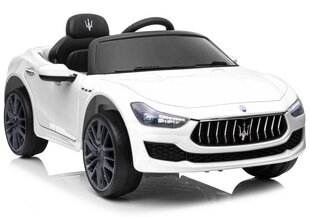 Lasten sähköauto Maserati Ghibli SL631, valkoinen hinta ja tiedot | Lasten sähköautot | hobbyhall.fi
