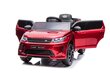 Range Rover lasten sähköauto, punaiseksi lakattu hinta ja tiedot | Lasten sähköautot | hobbyhall.fi
