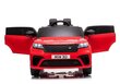 Range Rover lasten sähköauto, punaiseksi lakattu hinta ja tiedot | Lasten sähköautot | hobbyhall.fi