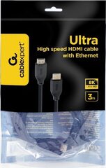 Gembird CC-HDMI8K-3M hinta ja tiedot | Kaapelit ja adapterit | hobbyhall.fi