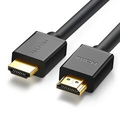 Kaapeli Ugreen HDMI 4K 60 Hz 3D 1 m, musta (HD104 10106). hinta ja tiedot | Kaapelit ja adapterit | hobbyhall.fi